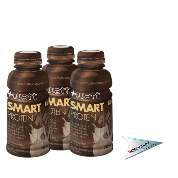 +Watt-SMART PROTEIN (Box 12 flaconcini da 320 ml - gusto Cacao)     
